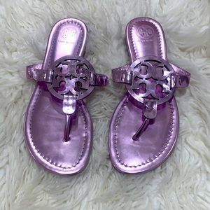 Tory Burch Miller Light Purple Metallic Sandal Size 6